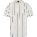 Urban Classics Printed Pinstripe T-skjorte hvit