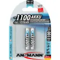 Ansmann Micro - Batteri 2 x AAA - NiMH - (oppladbart) - 1100 mAh