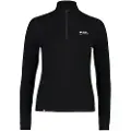 Mons Royale Cascade Merino 1/4 Zip Teknisk skjorte svart