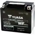 Yuasa YTX12, Forseglet blysyre (VRLA), 10,5 Ah, 12 V, 180 A, Motorsykkel, Vedlikeholdsfri