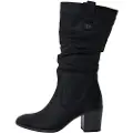 Mtng for woman. 59357 Miriana boots black (38), Fabric, 5 to 8 cm, Zip, Casual