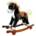 Pepri Gyngehest Med Hjul Lyd Og Bevegelser Assortert 74x63 Cm