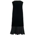 Superdry Lbd Velvet Strapless Lang Kjole