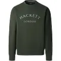 Hackett for man. HM5800021 Heritage Essential Sweatshirt green (XL), Casual, Cotton, Polyester, Long sleeve