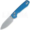 Vosteed Raccoon Crossbar - Aluminium Blue - Satin Drop foldekniv