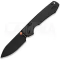 Vosteed Raccoon Top Liner Lock - Micarta Black - B/W Drop foldekniv