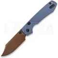Vosteed Raccoon Top Liner Lock - Copper Dune Bowie - G10 foldekniv, blå