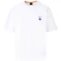 Hugo Boss for man. 50551637 T-shirt white logo (M), Casual, Cotton, Short sleeve