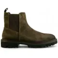 Hugo Boss for man. 50552572 Chelsea leather ankle boots Julyo green (40), Flat, None