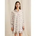 Pepe Jeans for woman. PL9537707 Nia dress white (M), Casual, Polyester, Long sleeve