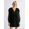 Pepe Jeans for woman. PL9537735 Lili dress black (S), Casual, Polyester, Long sleeve