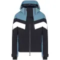 EA7 for man. 7M000453_AF13887 Ski jacket Cortina Colorblock black, blue (S), Casual, Sport, Polyester, Snow, Outdoor