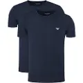 Emporio Armani for man. EM000391_AF14132 Set of two navy knitted T-shirts (XXL), Casual, Homewear, Cotton, Elastane, Short sleeve