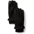 Timberland for man. TB0A65TE0011 Leather gloves with black ribbed knitted fabric (L), Casual