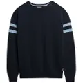 Superdry for man. M6110673A Jacob Cable Roll jumper black (S), Casual, Wool, Long sleeve, Navy