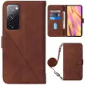 Mtp Products Line-serien Samsung Galaxy S20 FE Lommebok-deksel - Brun