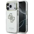 GUESS iPhone 17 Pro Mirror 4G Glitter Logo Hybrid-deksel - MagSafe-kompatibel - Gull
