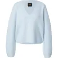 Hugo Boss for woman. 50549185 Fiti light blue jumper (S), Casual, Cotton