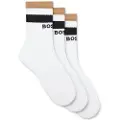 Hugo Boss for man. 50543647 Iconic Socks 3 Pair Pack white (43-46), Homewear, Cotton