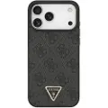 GUESS Leather 4g Triangle Strass Magsafe Iphone 17 Pro Max Telefondeksel