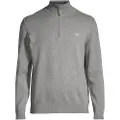 Gant for man. 8030564 Classic cotton pullover with grey half zip (XXL), Casual