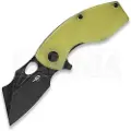 Bestech Lizard - Blackwash - G10 foldekniv, lime green