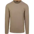Hugo Boss for man. 50520725 T-shirt Tempesto brown (L), Casual, Cotton, Long sleeve