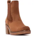 Refresh for woman. 17303901-TAUPE Ankle boots 173039 brown (40), 5 to 8 cm, Zip, Casual