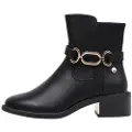 Xti for woman. 14439801-NEGRO Ankle boots 144398 black (36), 3 to 5 cm, Zip, Casual