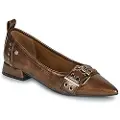 Carmela for woman. 16270902-TAUPE Leather shoes 162709 brown (37), Flat, None, Casual