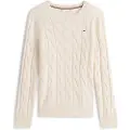 Tommy Hilfiger for woman. WW0WW43586 Jumper Soft off-white (L), Casual, Sustainable, Recycled Wool