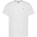 Tommy Hilfiger for man. DM0DM09598 Classic Jersey C Neck white (L), Casual, Short sleeve, Organic Cotton, Sustainable