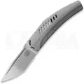Reate Large Krypton foldekniv, Bead Blast Titanium, Hand Rubbed