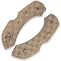 Flytanium Micarta Scales for Spyderco Dragonfly handle scales, Natural Canvas