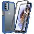 Mtp Products 360 Beskyttelse Motorola Moto G51 5G Deksel - Blå / Klar