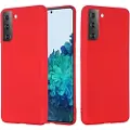 Mtp Products Samsung Galaxy S21 5G Liquid Silikondeksel - Rød