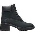 Timberland for woman. TB1A25C40011 Kinsley waterproof mid-calf boots black (41.5 W), Leather, 3 to 5 cm, Laces, Casual