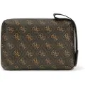 GUESS for man. PMMOLOP4432 Brown monogrammed toiletry bag (OSFA), Casual, Polyurethane