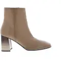 Hispanitas for woman. HI233020 Brown Monaco leather ankle boots -Heel height 7cm (41), 5 to 8 cm, Zip, Casual
