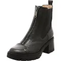 Hispanitas for woman. HI243636 Black leather Chelsea ankle boots (40), 5 to 8 cm, Zip, Casual