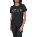 DKNY Arched Varsity Rhinestone Ombre Kortarmet T-skjorte
