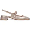 Hispanitas for woman. HV253818 Ballerinas in golden port leather (40), 3 to 5 cm, Buckle, Casual