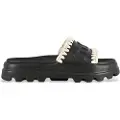 Mou for woman. MU.SW661000N Flip flops Eva slide black (36), 3 to 5 cm, None, Casual, Beachwear