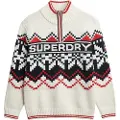 Superdry Intarsia Genser Med Halv Glidelås