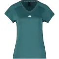 Adidas Aeroready Train Essentials Minimal Branding V-neck Kortarmet T-skjorte