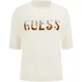 GUESS for woman. W5YR25Z2NQ2 Layla jumper off-white (M), Casual, Viscose, Short sleeve