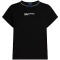 Karl Lagerfeld Drapey Logo Kortarmet T-skjorte