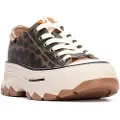 Refresh for woman. 17307905-LEOPARDO Trainers 173079 brown (36), 3 to 5 cm, Laces, Casual, Animal Print