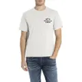 Replay for man. M3213.000.2660 T-shirt basic logo white (M), Casual, Short sleeve