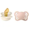 BIBS smokk Couture 2-pakning lateks 0-6m Ivory/Blush